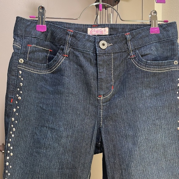 Exotic Women’s Blue Midrise Pants by Candies - Picture 5 of 12